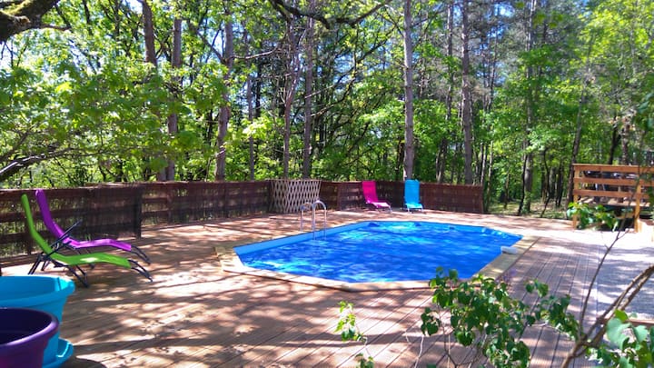 Bungalow 2 climatisé piscine chauffée à Cahors - Cahors