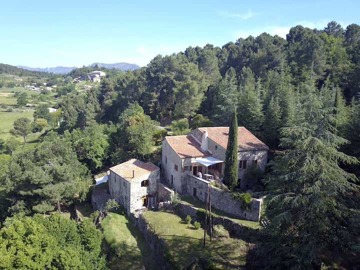 big old house with a valley view - Ardèche