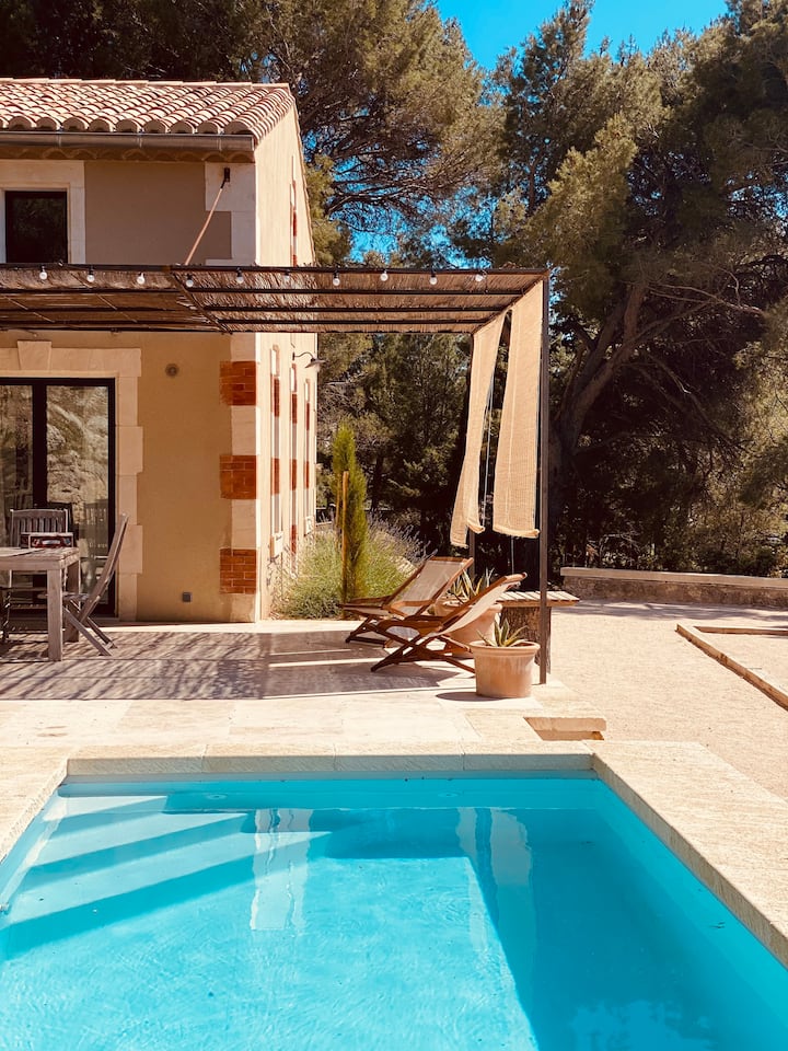 Maison en Provence avec piscine privée, vue pinède - Salon-de-Provence