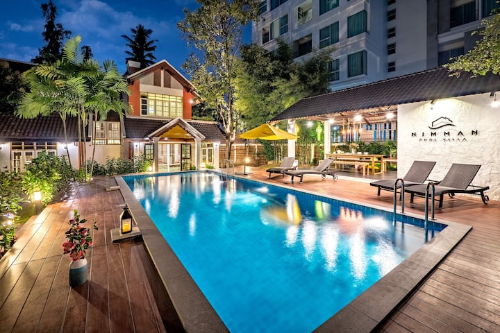 Best Rate!!luxury Pool Villa In Nimman 5-mins Maya - Thaïlande