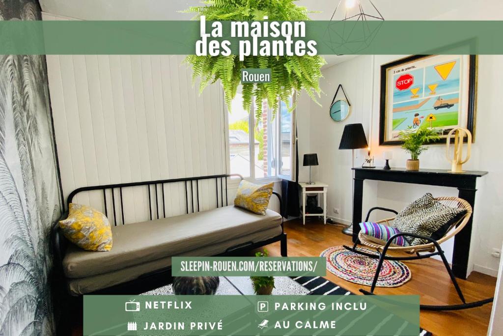 La Maison Des Plantes, Charmante, Atypique Et Cosy Pour 4 Personnes Avec Parking Et Jardin - Rouen