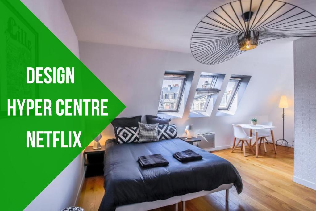Appartement Design Hyper Centre Lille - Netflix Wifi Fibre - Parking - Marcq-en-Barœul