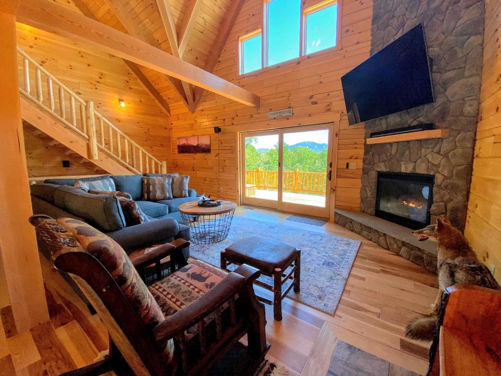 Uv Log Home With Direct Cannon Mountain Views Minutes To Attractions Fireplace Pool Table Ac - New Hampshire (State)