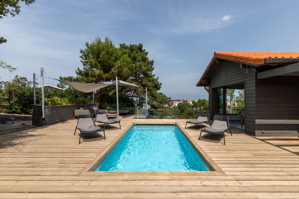 Milady Keyweek Villa With Pool Ocean Views In Biarritz - Bidart